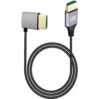 8K HDMI 2.1V 90 degree Cable Cord 8K 60Hz 4K 120Hz 48Gbps EARC ARC HDCP Ultra High Speed HDR for HD TV Laptop Projector PS4 PS5