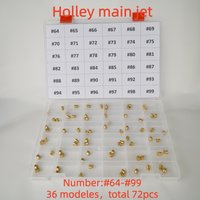 72pcs 36-181 Carburetor Main Jet Assortment Kit #64-99 (2 Each of Sizes) Fit for Holley Carb 1/4-32 Gas Main Carburetors 2010 23
