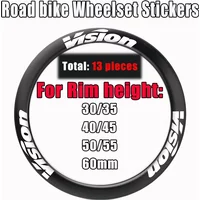 For 700C Road bike Stickers Wheelset Rim height 35/40/45/50/55/60mm Decals Bicycle Stickers Cycling Accessories bike Decorative