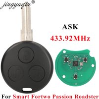 Jingyuqin 433,92 MHz ferngesteuerter Autoschlüssel für Mercedes-Benz Smart 1998–2006 Fortwo Passion Roadster City Coupe Crossblade Cabrio