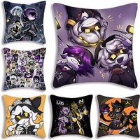 Horror Comedy M-MurderS DroneS Pillow Covers Cartoon Sofa Decorative Home Double-sided Printing Short Plush Cute Cushion Cover