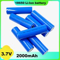 18650 battery 2000mAh Battery 3.7V Lithium Ion Rechargeable Battery for Counter Lamp Flashlight 18650 Batteries(1-10pcs)
