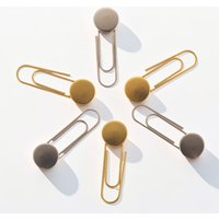 10Pcs Safety 304 Stainless Steel Paper Clips 10MM Flat Blank Base With Safety Pin DIY Charming Tie Clips Bookmark Holder