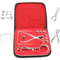 1set Dental Perforator Rubber Dam Kit Sheet Frame Clamps Hole Puncher Pliers Teeth Care Dentistry Lab Dentist Orthodontic Tools