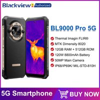 Blackview BL9000 PRO 5G Rugged Smartphone 6.78'' 2.4K 12GB 512GB Thermal Imaging Camera FLIR® 8800mAh 120W Android 14 NFC image 4