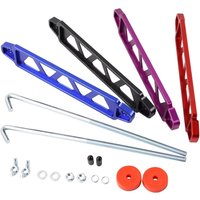 218mm / 190mmAluminum Universal Car Battery Hold Down Bracket Auto Battery Tie Down Mount Holder Brace Bar for Honda Civic EK EG