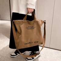 Japanese canvas men's and women's messenger bags, washed canvas thickened handbags, large-capacity trendy urban literature
