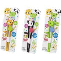 Baby Training Chopsticks Bear Children Practicing Learning Collet Anti Slip Chopsticks Tableware Cartoon Frog Auxiliary Holder