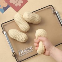 Creative Simulation Peanut Stress Ball Crunchy Squeeze Ball Squishy Toy Anti-anxiety Feel Fidget Toy ASMR Sensory For Adults