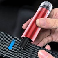 1PC Car Safety Hammer Emergency Window Breaker & Seatbelt Cutter Aluminum Alloy Tungsten Steel Tip Emergency Escape Tool