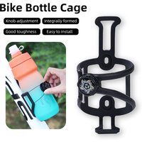 TTPROUniversal Bike Bottle Cage Adjustable 68-90mm Holder with AirTag Case Fit for Most Water Bottles