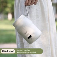 500ml Electric Kettle Cooking Pot Stew Cup Multicooker Car Travel Heating Cup Boil Water Cup Thermo Pot Portable Kettle 220V