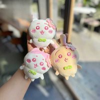 Cute Chiikawa Cherry Blossom Series Fur Toy Doll Bag Charm Keychain in Stock Gift Chii Hachiwer Usagi