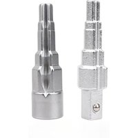 10-21mm Carbon Steel 1/2 Inch Five Step Drive Radiator Spud Wrench Head Pagoda Thorn Wrench for Water Heating Valve