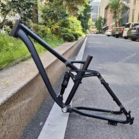 AliExpress NONE Aluminum Alloy Mountain Bike Frame 27.5/26-inch Full Shock Absorption Mountain Bike Frame Soft-tail Bicycle