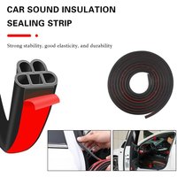 Durable 3-Layer Car Weather Stripping Soundproofing Dustproof Hood Sealing Strip Rubber 5M Trunk Seal Automobiles