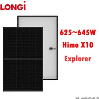 PV Modules Longi Solar Panel Hi-mo X10 LR7-72HVD 625-645W Explorer Monocrystalline Dual Glass Longi High Quality in Stock