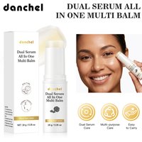 Vitamin C Balm Stick Deep Hydration Multi-purpose Moisturizer Dual Texture Cream Balm Skin Brightening Daily Skincare for All Sk
