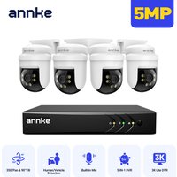 ANNKE 3K 5MP CCTV Home Surveillance Dome PT Camera 8 CH DVR 3/4/6 PCS 3.6mm outdoor camera IP65 IR Night Vision cameras for home security image 4