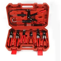 1-9PCS Hose Clamp Pliers, Wire Long Reach Hose Clamp Pliers Set Fuel Oil Water Hose Auto Tools Coolant Radiator Heater