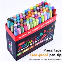 36-168 Colors Acrylic Paint Pen Markers Acrylic 0.7mm Tip Paint Markers Set for Wood Rock Painting Canvas Gift DIY Crafts Art