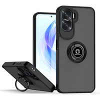 Armor Shockproof Case for huawei honor 90 Lite 5G Matte Hard PC Back Cover Ring Stand Holder Funda Coque