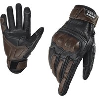 With CE Approved Summer Retro Perforated Leather Motorcycle Gloves Men Women Full Finger Motocross Dirt Biker Glove Guantes Moto