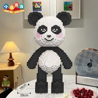 Kawaii Panda Building Blocks Set Compatible With Lego Bricks DIY Handmade Puzzles Decorative Items Little Bear Birthday Gifts