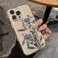 Lily Flower Case For Samsung A06 A04E A05S A04 A55 A54 A35 A14 A15 A16 A17 A34 A24 A23 A21S A36 A56 M55 M54 M23 M53 M33 Case