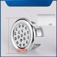 22-24mm Electroplated Overflow Ring Plastic Basin Trim Cap for Bathtub & Lavabo Drain Gang Cover Bathroom Sink Hole Cover 2PCs
