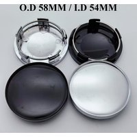 4pcs O.D 58mm / I.D 54mm Blank Car Wheel Center Caps No Emblem Rim Hub Hubcaps Cover Car Styling Accessories for VW Toyota Enkei