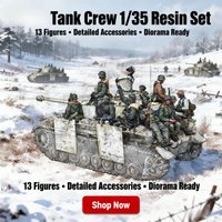 Large Expansion Pack, 1/35 Cast Resin Model Kit, Winter Team, Suitable for Scene Layout, Unpainted Model Kit, Requires Assembly