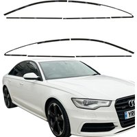 Exterior Window Trim Chrome Delete protective Film for Audi A6 C7 2012-2018 sedan Glossy/Matte Black Sticker