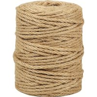 1960-inch Natural Jute Garden Rope, Suitable for Gardening, Cat Scratching Boards, Gift Packaging and Craft Decoration