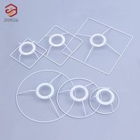 1Pcs Cylinder Vintage Metal Lampshade Lamp Iron Lamp Frame Shade Accessories For E27 Lamp Socket Chandelier