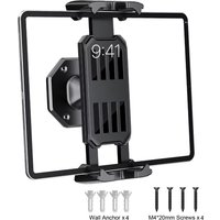 Universal Wall Mount Tablet Smartphone Holder for 4-14 Inch Device Home Office Kitchen Display Stand for IPad Multi Angle View