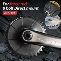 PASS QUEST Direct mount 8 bolt chainring For Sram Force Red DUB Crank 3mm offset Bicycle Closed Round chainring narrow wide