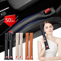 2pcs Leather Emblems Car Seat Gap Filler Soft Side Seam Plug For Audi A3 A6 Q3 B5 B6 B7 B8 B9 Q7 8P 8V 8L A5 A4 C6 C5 C7 4F A1