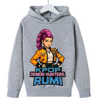 Kpop Witch Hunt children's clothing, boys and girls spring and autumn hoodies with warmth and fleece sweatshirts