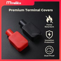 Battery Isolation Terminal Cover Dustproof Protective Rubber Flexible Car Battery Pole Positive And Negative Protection Cover