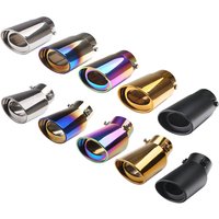 Car Accessories Stainless Steel Adjustable Exhaust Tip Universal Car Tailpipe for Exhaust Modification & Decoration