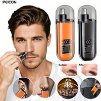 Electric Nose Hair Trimmer Rechargeable Mini Pocket Nose Hair Clipper Men Eyebrow Ears Hair Shaving Portable Nose Hair Remover