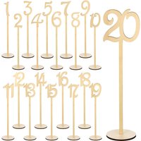 Wood Table Numbers for Wedding Reception Stands Seat Numbers with Holder Base Table Numbers for Wedding Party Event Catering