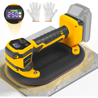 Electric Vacuum Suction Cup Lifter 250KG Load Heavy Duty Glass Tile Granite Installation Lifting Tool for Dewalt 20V Battery Pin