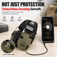 W1 Tactical Security Protection Headphones Outdoor Sports 23dB Anti Noise Headset Hearing Hunting Ear Headset Foldable