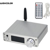 Wishcolor BRZHIFI BT-30 BT5.1 Bluetooth Receiver USB DAC ES9038 Audio Decoder (Black/Silver) for LDAC APTX-HD