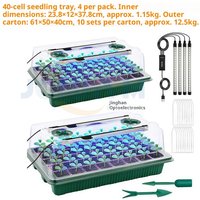 Thickened Bulb Nursery Set 3-piece Small Potted Plant Breathable Valve Seedling Box