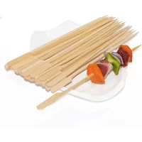 9CM/12CM 100 PCS Bamboo Skewer Meat Skewer Disposable Barbecue Bamboo Skewer Spicy Hot Pot Skewer Fruit Skewer Fork