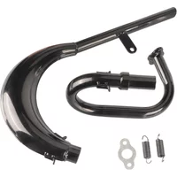 AliExpress NONE FDDY Exhaust pipe muffler black fit for 50cc 80cc 2 stroke bicycle gas engine curved exhaust pipe motorcycle parts