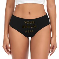Custom Womens Custom Your Photo Logo Text Print Panties Underwear Female Comfort Your Design Here DIY Briefs Underpants